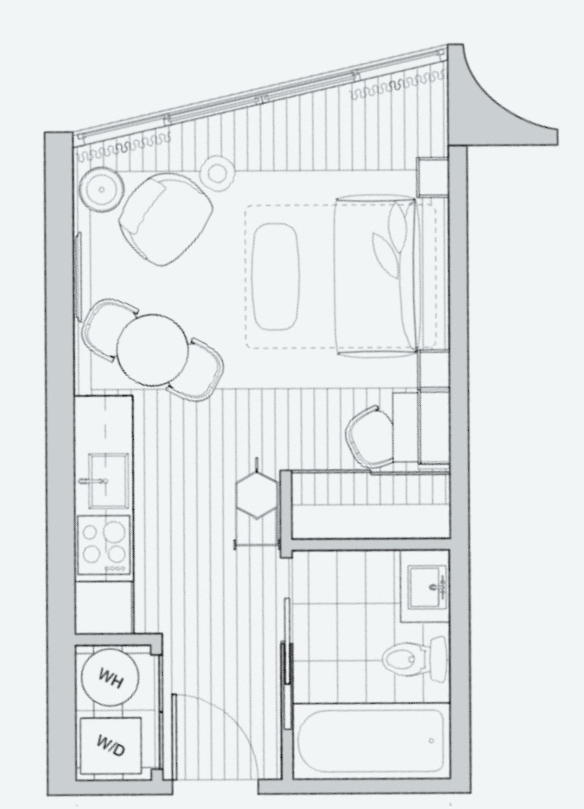 ①スタジオルーム ロフト 0Cタイプ