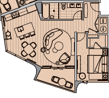 ③1ベッドルーム　タイプ 1A